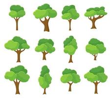 tekenfilm tuin groen boom illustratie vector