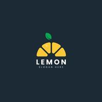 vers citroen logo met water laten vallen en blad perfect voor drinken logo vector