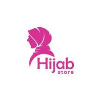 hijab op te slaan logo ontwerp vector