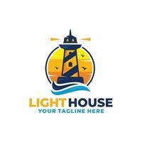 licht huis logo vector illustratie