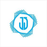 gemakkelijk modern jj j monogram logo vector