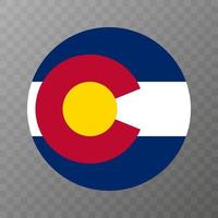 Colorado staat vlag. vector illustratie.