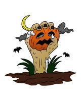 de donker nacht halloween illustraties vector