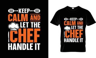 chef t-shirt ontwerp, chef t-shirt leuze en kleding ontwerp, chef typografie, chef vector, chef illustratie vector