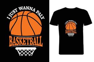 basketbal Jersey t-shirt vector