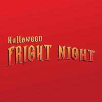 halloween schrik nacht partij tekst spandoek. tekst geïsoleerd. halloween. vector illustratie.