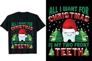 kerst t-shirt ontwerp vector