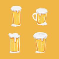 reeks van bieren drankjes vector illustratie