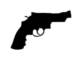 silhouet van geweer, pistool voor logo, pictogram, website of grafisch ontwerp element. vector illustratie