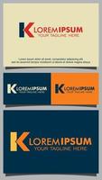 modern brief k logo ontwerp sjabloon vector