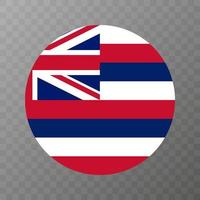 Hawaii staat vlag. vector illustratie.