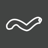 worm lijn omgekeerd pictogram vector