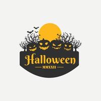 halloween logo ontwerp vector