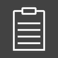 lening document lijn omgekeerd icoon vector