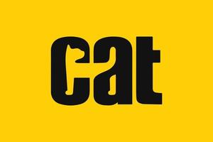 kat logo, deze logo is geschikt voor kat winkels. vector