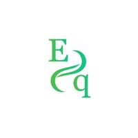 eq groen kleur logo ontwerp voor uw bedrijf vector