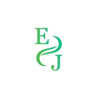 ej groen kleur logo ontwerp voor uw bedrijf vector