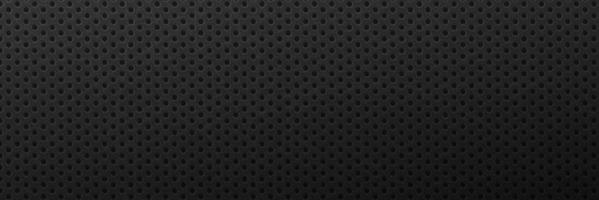 metalen gekrast zwart achtergrond. minimalistische ornament oppervlakte met ronde zwart patroon en monochroom maas vector getextureerde
