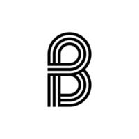 creatief letter b logo-ontwerp vector