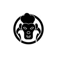 schapen hoofd icoon logo vector