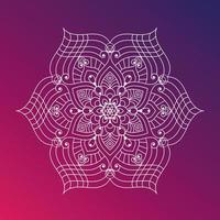 bloemen Indisch vrij vector mandala artwork met een gemakkelijk achtergrond