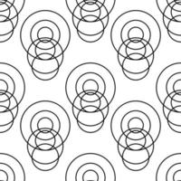 cirkels naadloos patroon. abstractie van cirkels. behang voor textiel vector
