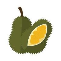 jackfruit vlak ontwerp klem kunst vector illustratie geïsoleerd Aan een wit achtergrond