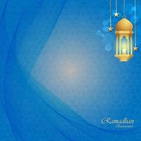 Islamitisch blauw Golf achtergrond met sprankelend lichten vector