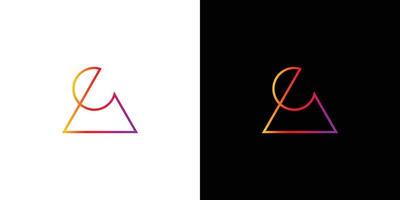 modern en geavanceerde brief ea initialen logo ontwerp vector