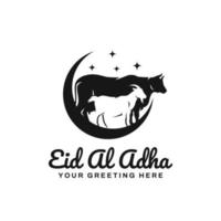 eid al adha logo ontwerp vector