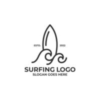 surfen logo vector