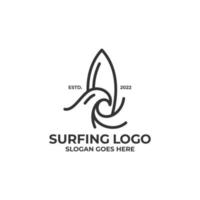 surfen logo vector