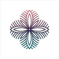 lotus bloem logo. vector ontwerp sjabloon van lotus pictogrammen schets stijl voor ecologisch, schoonheid, spa, yoga