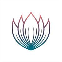 lotus bloem logo. vector ontwerp sjabloon van lotus pictogrammen schets stijl voor ecologisch, schoonheid, spa, yoga