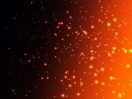 magische fee gouden stofdeeltjes abstracte deeltjes en glitter kleur achtergrond vector
