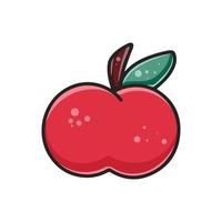 sappig rood appel clip art vector