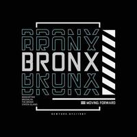 bronx illustratie typografie. perfect voor het ontwerpen van een t-shirt vector