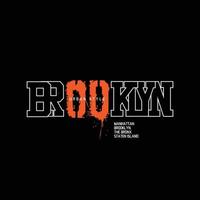 Brooklyn vector illustratie en typografie, perfect voor t-shirts, hoodies, prints enz.