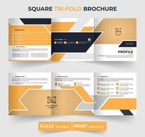 modern creatief plein bedrijf profiel brochure sjabloon ontwerp vector