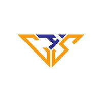 cis brief logo creatief ontwerp met vector grafisch, cis gemakkelijk en modern logo in driehoek vorm geven aan.