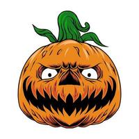 eng pompoen hoofd halloween vector