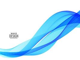abstracte blauwe moderne vloeiende stijlvolle golf in witte achtergrondillustratiepatroon vector