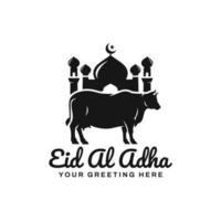 eid al adha logo ontwerp vector