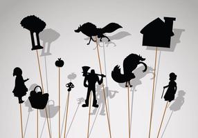 Gratis Shadow Puppet Icons vector