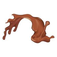 chocola bars en gesmolten chocola vector