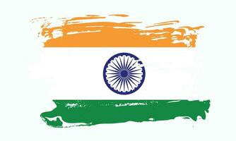 grunge structuur professioneel Indië vlag ontwerp vector