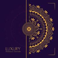 top luxe kleurrijk mandala achtergrond met arabesk patroon vector