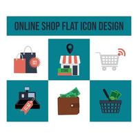 e-commerce en boodschappen doen online infographic pictogrammen vector
