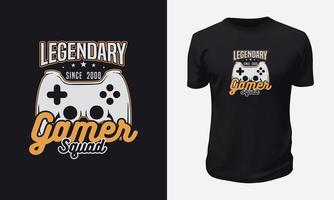 gaming t-shirt ontwerp vector