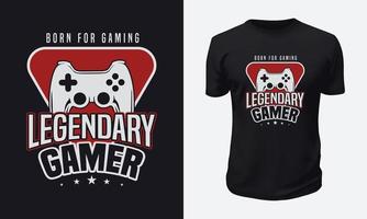 gaming t-shirt ontwerp vector